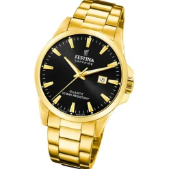 Festina Herrenuhr Edelstahl gold Festina Swiss made Armbanduhr UF20044/6