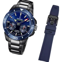 Festina Herrenuhr Edelstahl schwarz Festina Chrono Bike Armbanduhr UF20647/1