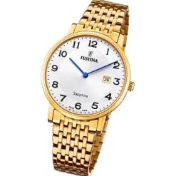 Festina Herrenuhr Edelstahl gold Festina Swiss made Armbanduhr UF20020/4