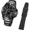 Festina Herrenuhr Edelstahl schwarz Festina Chrono Bike Armbanduhr UF20648/1