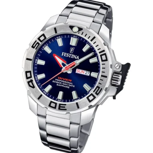 Festina Herrenuhr Edelstahl silber Festina The Originals Armbanduhr UF20665/1