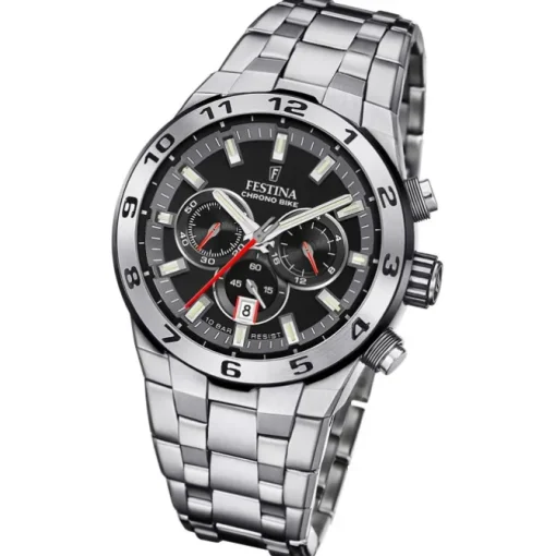 Festina Herrenuhr Edelstahl silber Festina Chrono Bike Armbanduhr UF20670/6