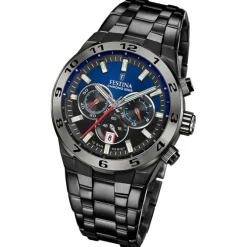 Festina Herrenuhr Edelstahl schwarz Festina Chrono Bike Armbanduhr UF20673/1