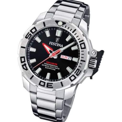 Festina Herrenuhr Edelstahl silber Festina The Originals Armbanduhr UF20665/4