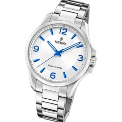 Festina Herrenuhr Edelstahl silber Festina Solar Energy Solaruhr UF20656/1