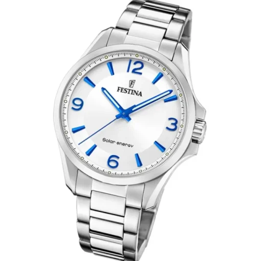 Festina Herrenuhr Edelstahl silber Festina Solar Energy Solaruhr UF20656/1