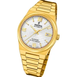 Festina Herrenuhr Edelstahl gold Festina Swiss made Armbanduhr UF20032/1