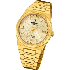 Festina Herrenuhr Edelstahl gold Festina Swiss made Armbanduhr UF20032/2