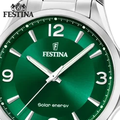 Festina Herrenuhr Edelstahl silber Festina Solar Energy Solaruhr UF20656/3