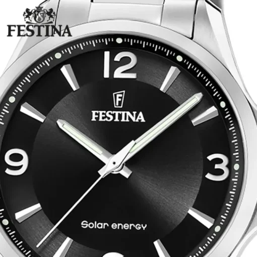 Festina Herrenuhr Edelstahl silber Festina Solar Energy Solaruhr UF20656/4