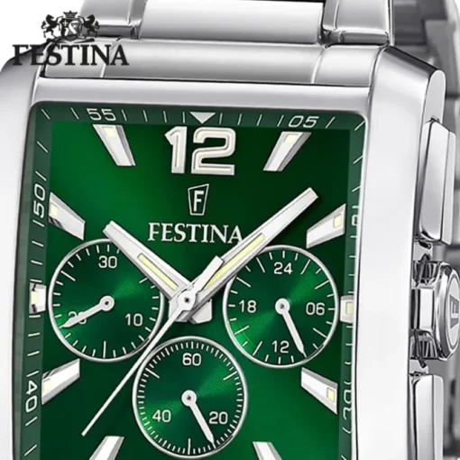 Festina Herrenuhr Edelstahl silber Timeless Chronograph Armbanduhr UF20635/3