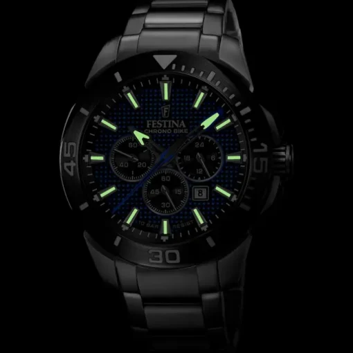 Festina Herrenuhr Edelstahl silber Festina Chrono Bike Armbanduhr UF20641/2