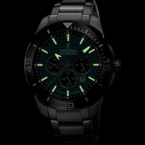 Festina Herrenuhr Edelstahl silber Festina Chrono Bike Armbanduhr UF20641/3