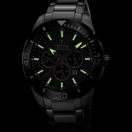 Festina Herrenuhr Edelstahl silber Festina Chrono Bike Armbanduhr UF20641/4
