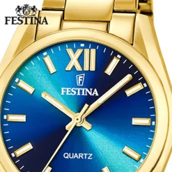 Festina Herrenuhr Edelstahl gold Festina Boyfriend Armbanduhr UF20640/8