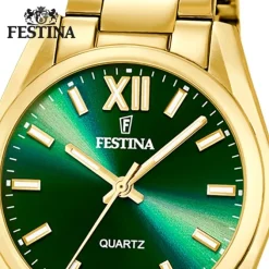 Festina Herrenuhr Edelstahl gold Festina Boyfriend Armbanduhr UF20640/9
