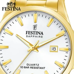 Festina Herrenuhr Edelstahl gold Festina Swiss made Armbanduhr UF20044/2