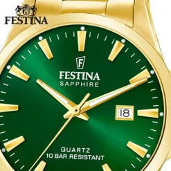 Festina Herrenuhr Edelstahl gold Festina Swiss made Armbanduhr UF20044/5