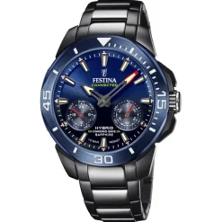 Festina Herrenuhr Edelstahl schwarz Festina Chrono Bike Armbanduhr UF20647/1