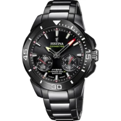 Festina Herrenuhr Edelstahl schwarz Festina Chrono Bike Armbanduhr UF20648/1