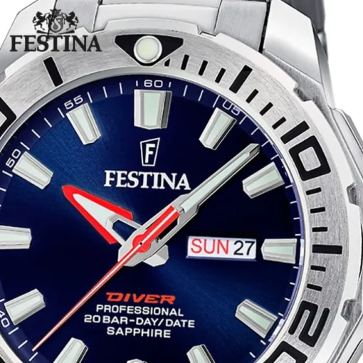 Festina Herrenuhr Edelstahl silber Festina The Originals Armbanduhr UF20665/1