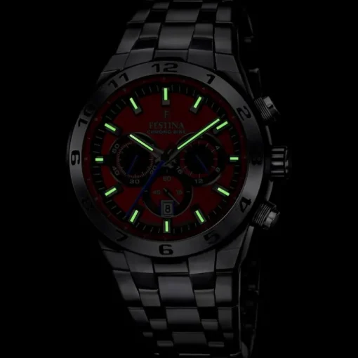 Festina Herrenuhr Edelstahl silber Festina Chrono Bike Armbanduhr UF20670/5