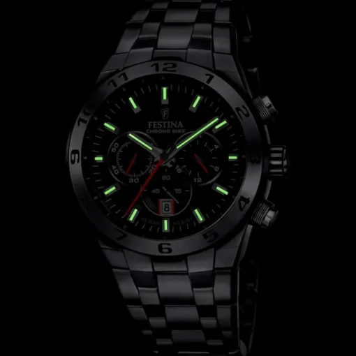 Festina Herrenuhr Edelstahl silber Festina Chrono Bike Armbanduhr UF20670/6