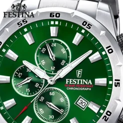 Festina Herrenuhr Edelstahl silber Festina Chronograph Armbanduhr UF20463/3