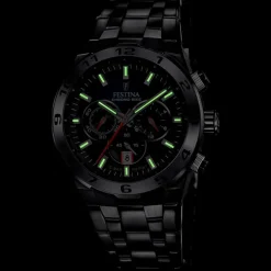 Festina Herrenuhr Edelstahl schwarz Festina Chrono Bike Armbanduhr UF20673/1