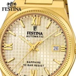 Festina Herrenuhr Edelstahl gold Festina Swiss made Armbanduhr UF20032/2