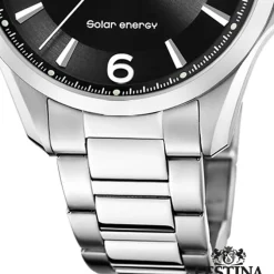 Festina Herrenuhr Edelstahl silber Festina Solar Energy Solaruhr UF20656/4