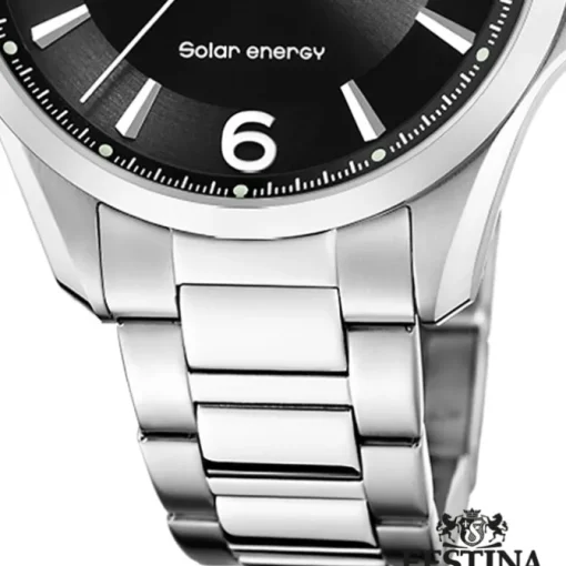 Festina Herrenuhr Edelstahl silber Festina Solar Energy Solaruhr UF20656/4