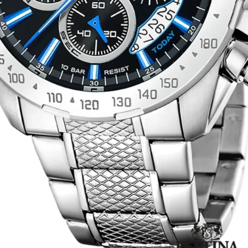 Festina Herrenuhr Edelstahl silber Timeless Chronograph Armbanduhr UF20668/6