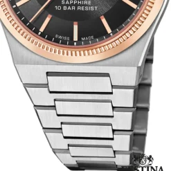 Festina Herrenuhr Edelstahl silber Festina Swiss made Armbanduhr UF20036/3