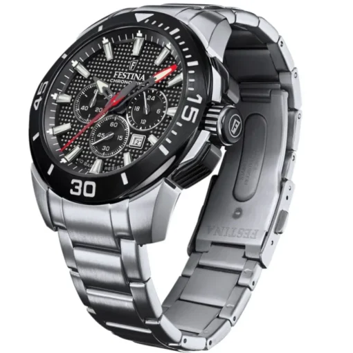 Festina Herrenuhr Edelstahl silber Festina Chrono Bike Armbanduhr UF20641/4