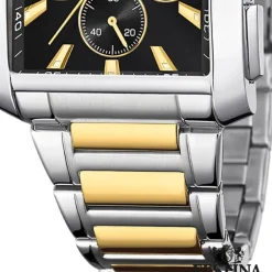 Festina Herrenuhr Edelstahl silber gold Chronograph Armbanduhr UF20637/4