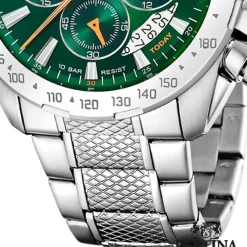 Festina Herrenuhr Edelstahl silber Timeless Chronograph Armbanduhr UF20668/3