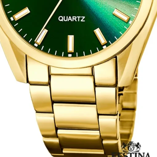 Festina Herrenuhr Edelstahl gold Festina Boyfriend Armbanduhr UF20640/9