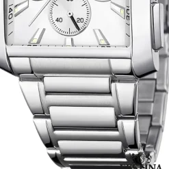 Festina Herrenuhr Edelstahl silber Timeless Chronograph Armbanduhr UF20635/1