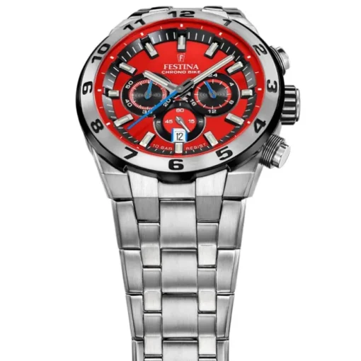 Festina Herrenuhr Edelstahl silber Festina Chrono Bike Armbanduhr UF20670/5