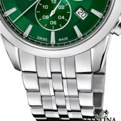 Festina Herrenuhr Edelstahl silber Festina Swiss made Armbanduhr UF20040/3