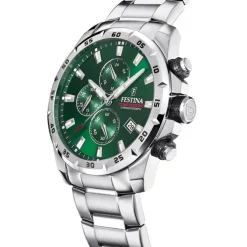 Festina Herrenuhr Edelstahl silber Festina Chronograph Armbanduhr UF20463/3