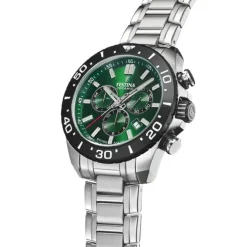 Festina Herrenuhr Edelstahl silber Festina Swiss made Armbanduhr UF20042/3