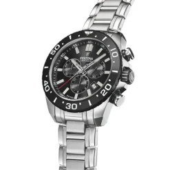 Festina Herrenuhr Edelstahl silber Festina Swiss made Armbanduhr UF20042/4