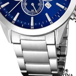 Festina Herrenuhr Edelstahl silber Timeless Chronograph Armbanduhr UF20343/7
