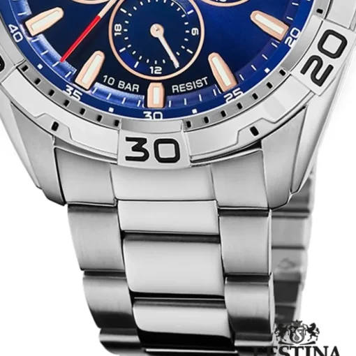 Festina Herrenuhr Edelstahl silber Festina Multifunktion Armbanduhr UF20623/2