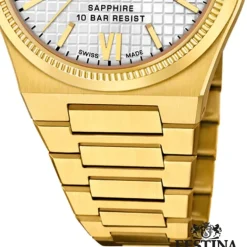 Festina Herrenuhr Edelstahl gold Festina Swiss made Armbanduhr UF20032/1