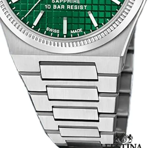 Festina Herrenuhr Edelstahl silber Festina Swiss made Armbanduhr UF20028/3