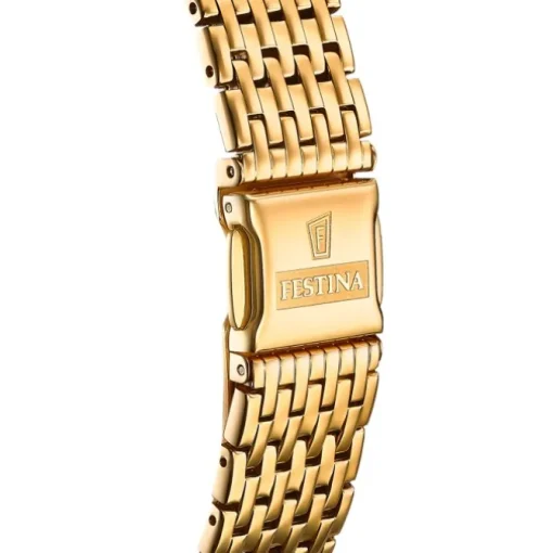 Festina Herrenuhr Edelstahl gold Festina Swiss made Armbanduhr UF20020/4