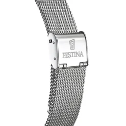 Festina Herrenuhr Edelstahl silber Festina Swiss Made Armbanduhr UF20014/2